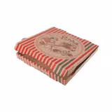 (100 darab) Kraft NYC Positano pizzásdoboz - 26 x 26 x 4 cm - barna