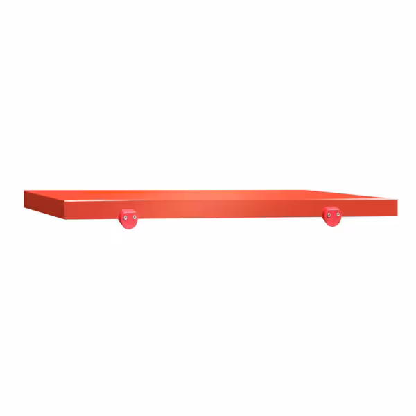 Schneideplatte für Arbeitstisch - 600x700mm - HACCP-Konform - Rot
