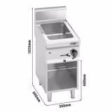 Bain-marie électrique – 700 W – 3 × GN 1/4 – avec soubassement