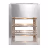Countertop refrigerated display case Self-Service - 350L - 1400mm - Double glazing - square - with 2 shelves - rear sliding doors