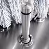 Glass polishing machine - 2.62kW - with hot-air blower & 8 rotating brushes