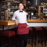 (6 pièces) KARLOWSKY | Tablier Basic avec poche - Bordeaux