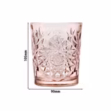 (6 stuks) HOBSTAR - Universele drinkglas - 35 cl - Roze