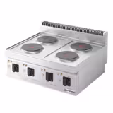 Elektrický sporák - MARIO 600 - 4 plotýnky kulaté - stolní zařízení - 600x600x430 mm - 8,0 kW