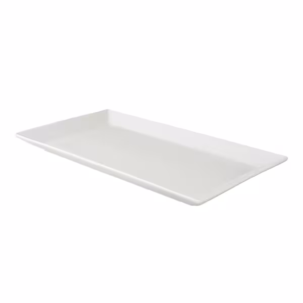 (12 Stück) WHITE DELIGHT - Platte - 330x185mm- Weiß