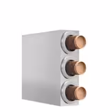 Dispenser porta bicchieri - con 3 dispenser - Acciaio inox