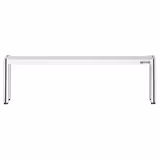 Étagère supérieure en inox – 1 niveau – 1600 × 370 mm – hauteur réglable