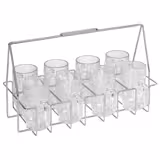 FUCHS | Panier à seaux pour 8 seaux de 0,5 litre - Chromé