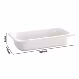 (6 pcs) Melamine Gastronorm Tray GN 1/3 - ECO - White - 2L - Depth: 65mm