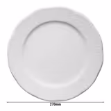  (6 Kusů) CLASICO - Talíř mělký - Ø 270mm - bílý