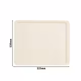 (12 stuks) CAMBRO | Polyester Versa dienblad - GN 1/2 - afgeplatte randen - Parelwit