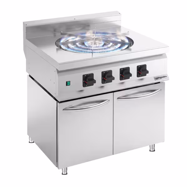 Gas Hob - 10kW - 1 burner - with base cabinet - 2 doors