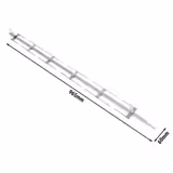 Brochette pour rôtissoire à poulets - 965x60x70mm - Inox - avec lame avec brochettes mobiles - compatible avec GHKM424-B