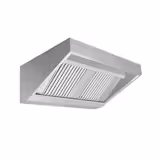 Cappa a parete Professionale Snack - 1200mm - con filtri a labirinto antigrasso e illuminazione