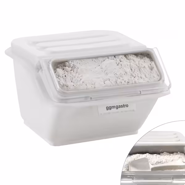 Bac à ingrédients - 8L - Polypropylène (PP) - Blanc - Empilable