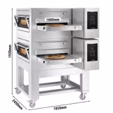 (2 Stück) Elektro Durchlaufofen - 1820x2450mm - Touch - Bandbreite: 1000mm - inkl. Untergestell