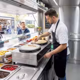 Commercial Electric Crepe Maker 2x Ø400 mm – 6 kW - Independent plate controls - Stainless steel plates