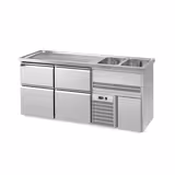 Banco Spillatura Birra PREMIUM PLUS - 1950x700mm - 4 Cassetti