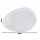 (60 pcs) Couvercle réutilisable - 259x200mm - Transparent - compatible avec couvercles/barquettes 259x200mm