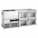 Direct Draw Beer Dispenser / Kegerator PREMIUM - 1950x700mm - 4 Glass Drawers