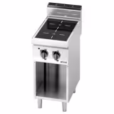 Cucina in vetroceramica professionale - LORENZO 700 - 400x714x1040mm - 6,4 kW - 2 piastre - su vano aperto