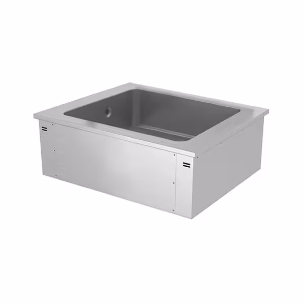 Inbouw ijsbak - 800mm - 2x GN 1/1 - 90L - crushed ice