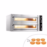 Commercial Electric Pizza Oven – 6+6 x 30 cm (Wide) – Manual