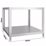 Podstavec pro pizza pec - 1480x1240x950 mm - nerezová ocel - kompatibilní s GEP9