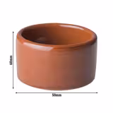 (12 piezas) CLASSICO - Mantequera Tapas - Ø 5 cm - Marrón