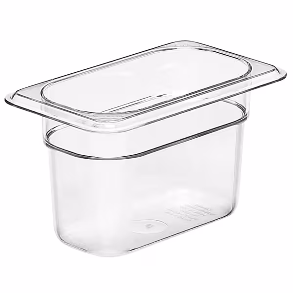 (6 Stück) CAMBRO | CAMVIEW® - Copolymer-Behälter GN 1/9 - Transparent - Höhe: 100mm - BPA-Frei