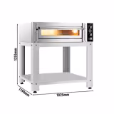 Pizzasütő 6x 30 cm (mély) - alapkerettel együtt