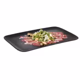 (6 pieces) GN 1/1 Melamine Serving Tray – Black - 25 mm height - NERO