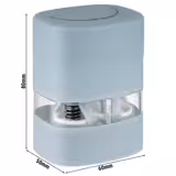 (6 Stück) 2in1 Salz- & Pfeffermühle - Kunststoff - Höhe: 80mm - Blau
