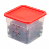 (6 stuks) CAMBRO | CAMSQUARES® - Container - 5.7 liter - Transparant
