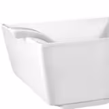 (6 stuks) Serveerlepel - melamine - Lengte: 26,5cm - Ø6,5cm - wit