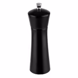 (6 szt.) Młynki do soli i pieprzu - MIDNIGHT - drewno - Wysokość: 170mm - Czarny