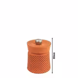 (6 stuks) PEUGEOT BALI FONTE - Pepermolen - Gietijzer - Oranje - Hoogte: 80mm