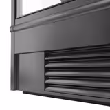 Vitrine murale réfrigérée - 1018mm - 528L - avec 2 portes battantes vitrées & 4 étagères - Anthracite