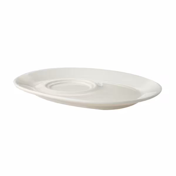 (6 szt.) LUX - Spodek do filiżanki Maastricht - Prostokątny - 235x180mm - Elfenbiał