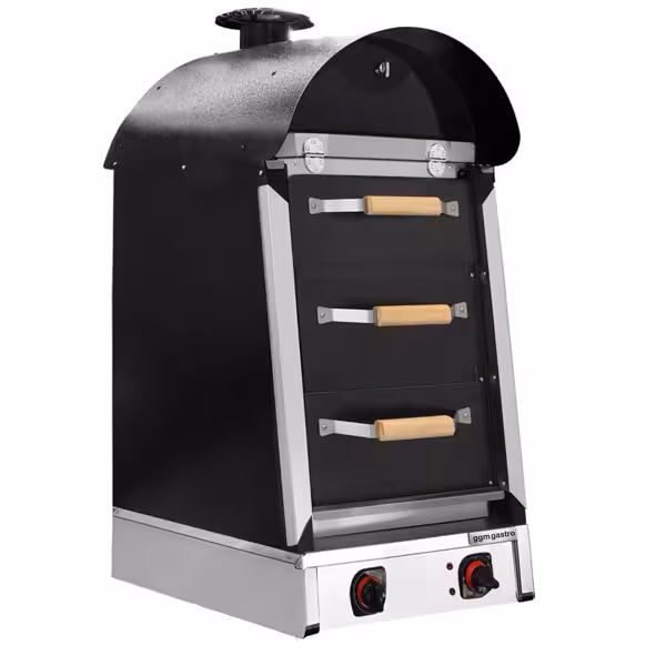 Elektrisch Kumpir aardappeloven - mechanisch - 4,5kW - 230V - 530x740x1210mm - RVS - met 3 laden