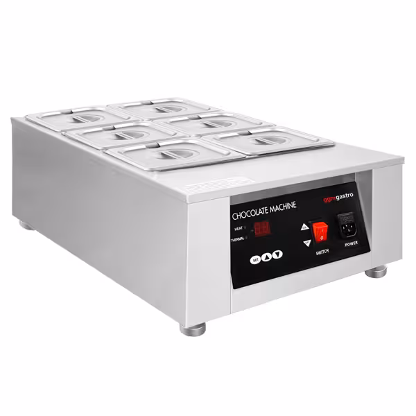 Chocoladesmelter - 6x 1,7L - 1kW