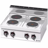 Cuisinière électrique - 10,4 kW - 4 plaques rondes