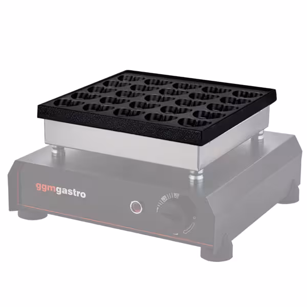 Backplatten für Waffeleisen BWERM25 - Form: Herz Bubble - für 25 Stück