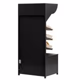 Raft pentru pâine - MADRID - 900 mm - cu 3 rafturi - Negru mat