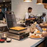 Gaufrier – simple – manuel – 1,75 kW – Forme : 4 gaufres de Bruxelles