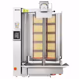 Macchina per Kebab  a gas - 10 bruciatori - forma a V - max. 150 kg