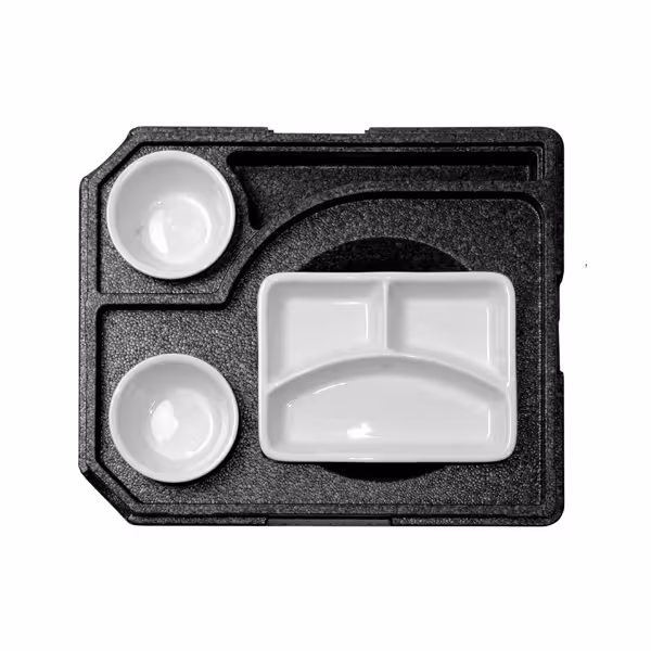(10 Stück) THERMO FUTURE BOX | Thermobox DINNER +2 - Schwarz