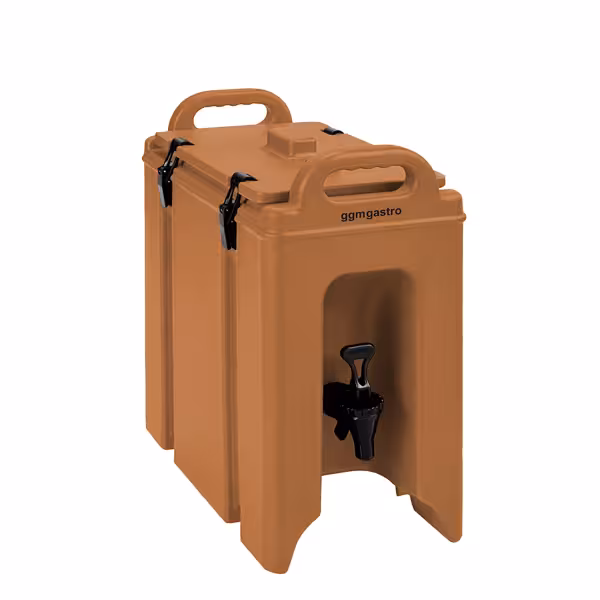 Hőszigetelt italszállító konténer csappal - 9,4 l - fogantyúval - terrakotta
