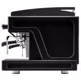 WEGA | Airy - Siebträgermaschine - 2 Gruppig - 3,85 kW - mit 2 Milchaufschäumern & Heißwasser  - Schwarz