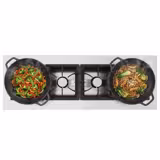 Commercial Gas Range – 34 kW – 4 Burners – Open Design with Undershelf & Drip Tray